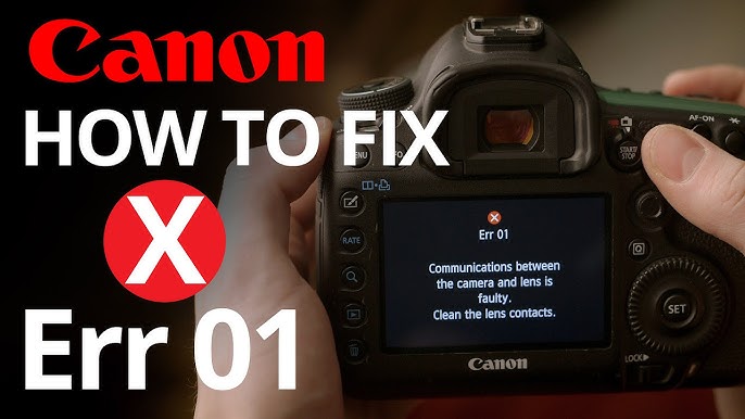 Canon Camera Lens Error or Stuck Lens Repair