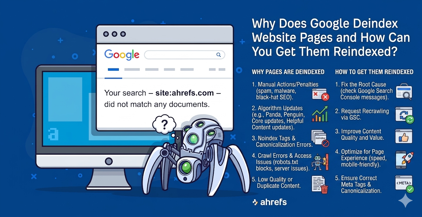 Why Does Google Deindex Website Pages and How Can You Get Them Reindexed?