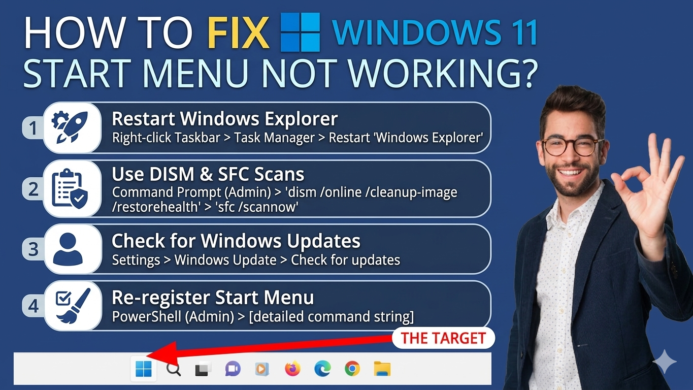 How to Fix Windows 11 Start Menu Not Working? How to Fix Windows 11 Start Menu Not Working?