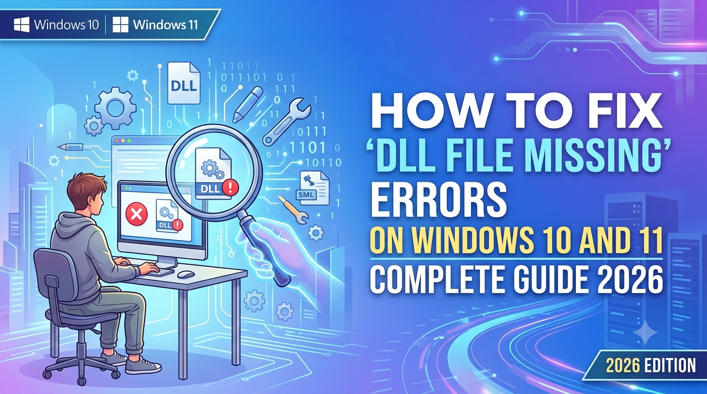 How to Fix “DLL File Missing” Errors on Windows 10 and 11 – Complete Guide 2026 How to Fix “DLL File Missing” Errors on Windows 10 and 11 – Complete Guide 2026