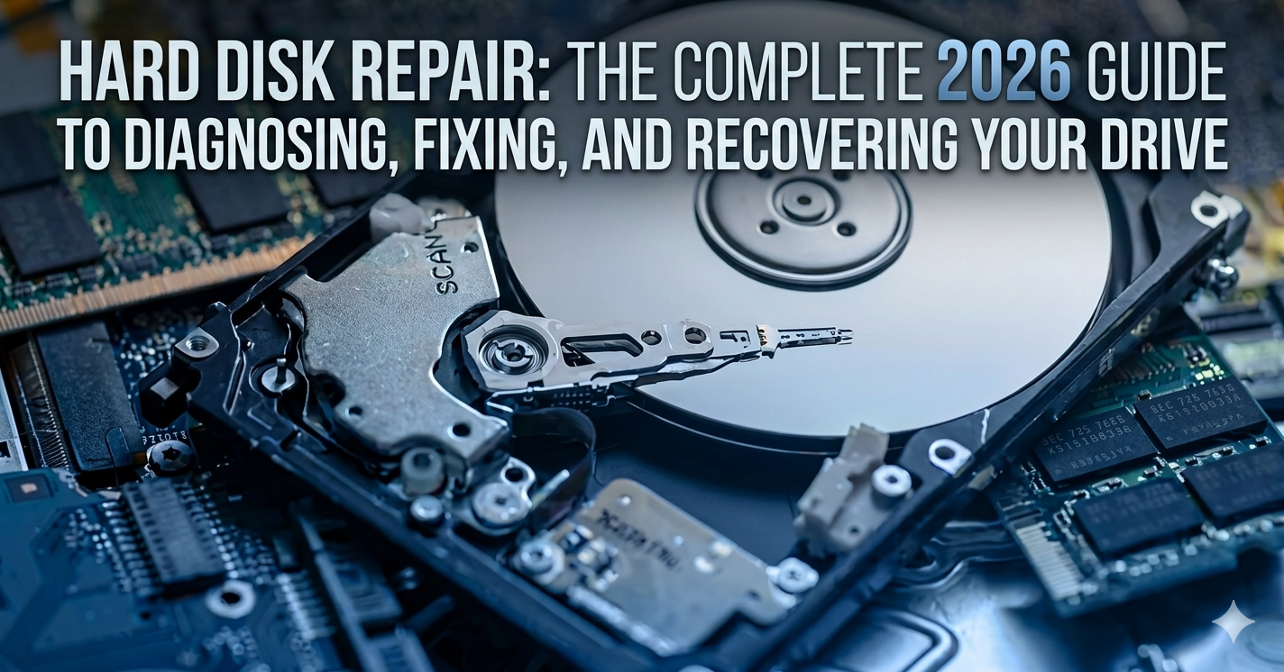 Hard Disk Repair: The Complete 2026 Guide to Diagnosing, Fixing, and Recovering Your Drive Hard Disk Repair: The Complete 2026 Guide to Diagnosing, Fixing, and Recovering Your Drive