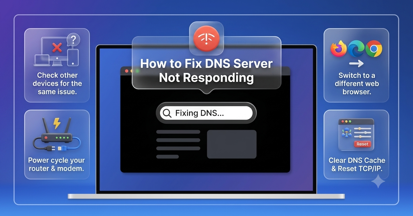 How to Fix DNS Server Not Responding?