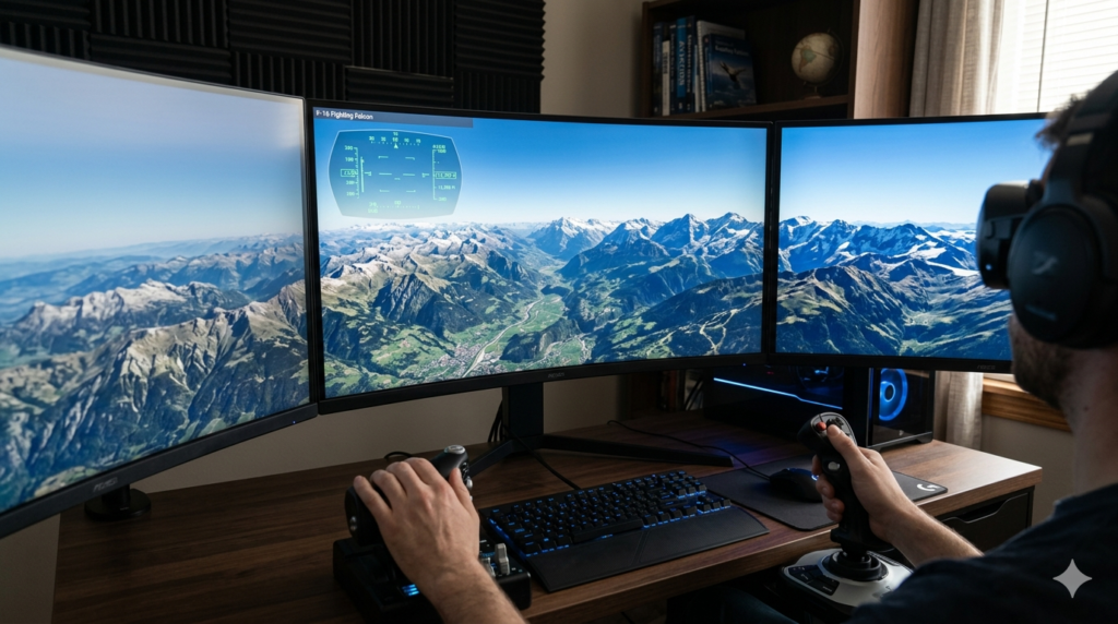 Flight Simulator in Google Earth