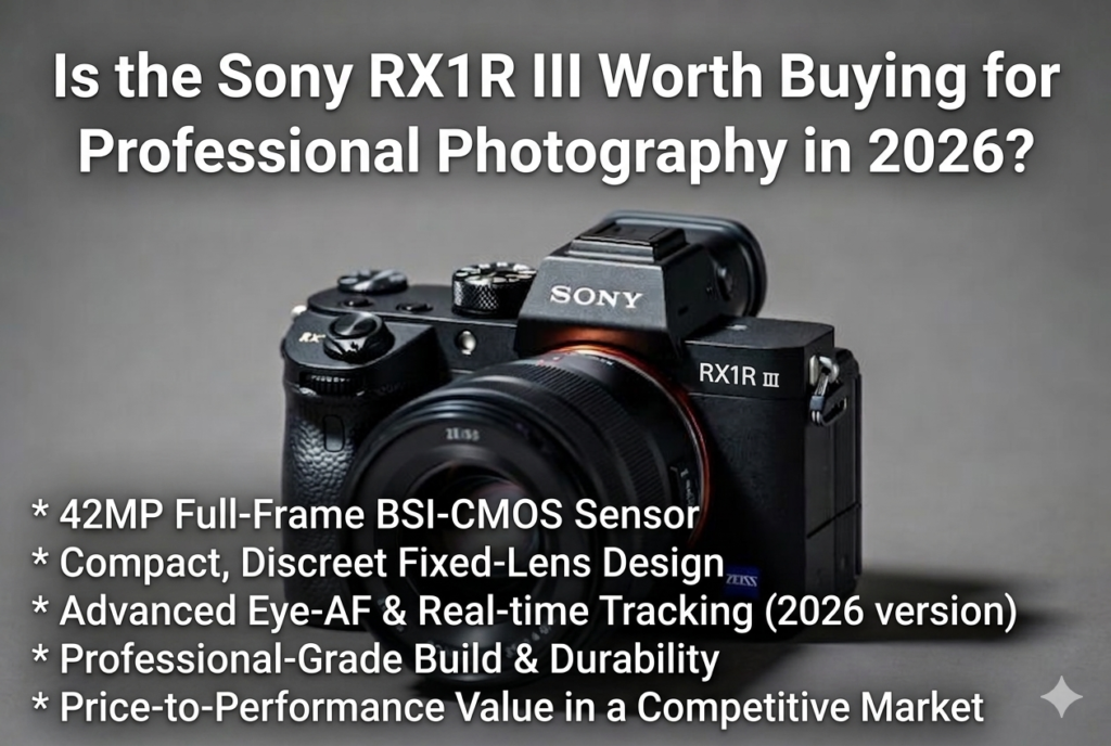 Is the Sony RX1R III Worth Buying for Professional Photography in 2026?