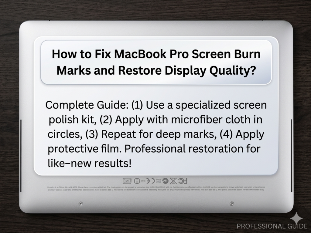 How to Fix MacBook Pro Screen Burn Marks and Restore Display Quality?