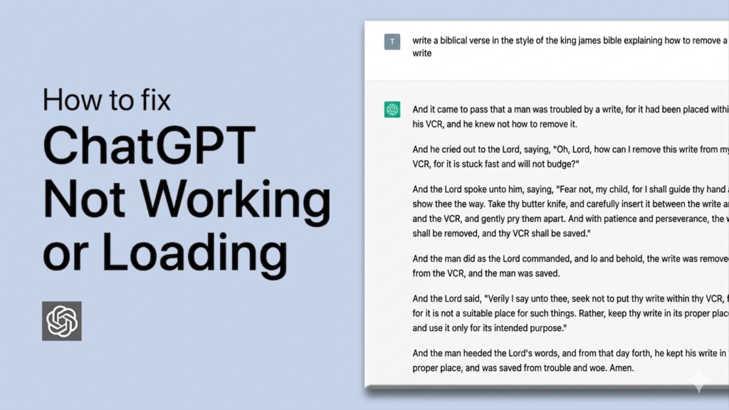 How to Fix ChatGPT Not Working: Ultimate Troubleshooting Guide ifixit.org.uk