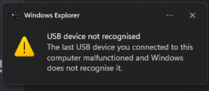 How to Fix USB Device Not Recognized Error on Windows PCs