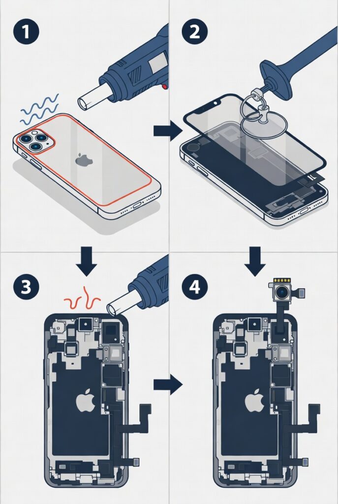 Step-by-Step iPhone 17e Back Glass Replacement Process -ifixit.org.uk