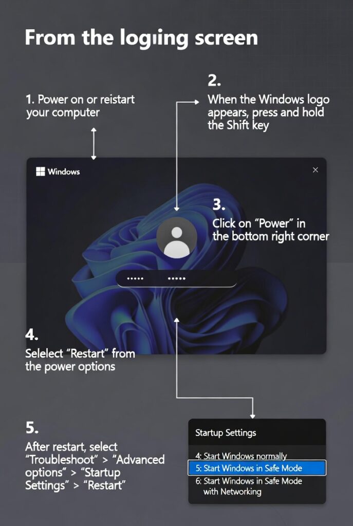 Step-by-Step Fix 1: Registry Edit in Safe Mode (Most Effective for .bak Issues)