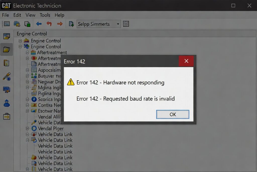 CAT Electronic Technician Error 142