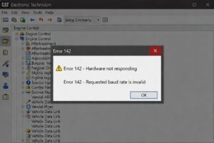 CAT Electronic Technician Error 142