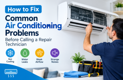 How to Fix Common Air Conditioning Problems Before Calling a Repair Technician