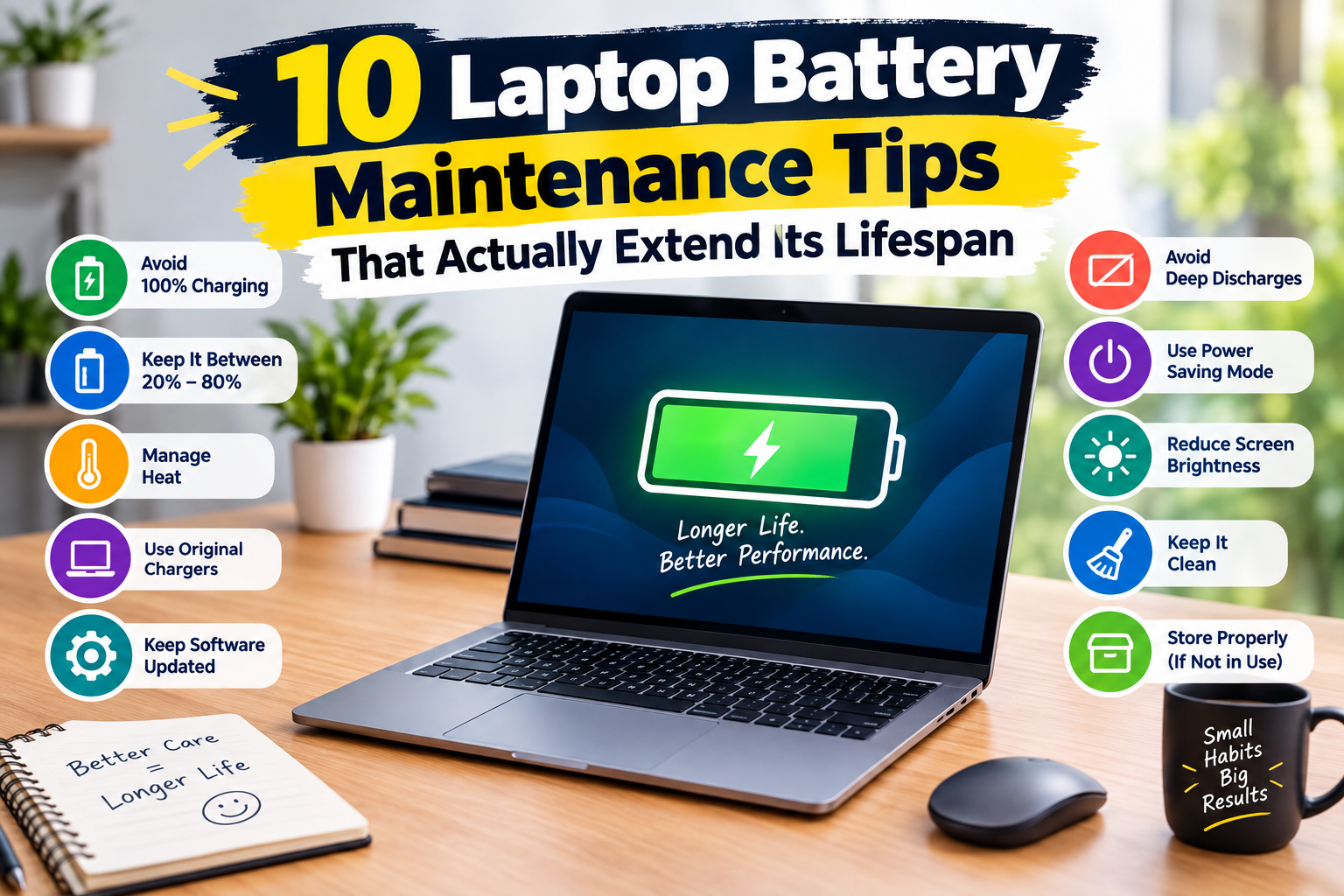 10 Laptop Battery Maintenance Tips That Actually Extend Its Lifespan