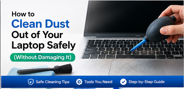 How to Clean Dust Out of Your Laptop Safely (Without Damaging It)