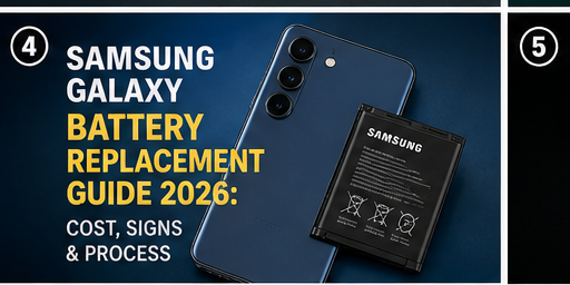 Samsung Galaxy Battery Replacement Guide 2026: Cost, Signs & Process