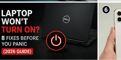 Laptop Won’t Turn On? 8 Fixes Before You Panic (2026 Guide)