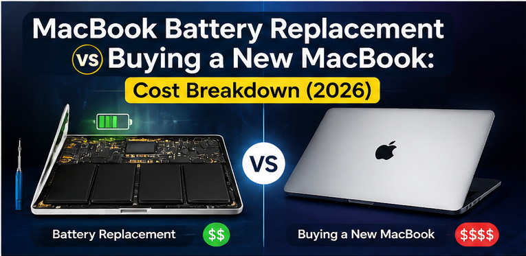 MacBook Battery Replacement vs Buying a New MacBook: Cost Breakdown (2026)